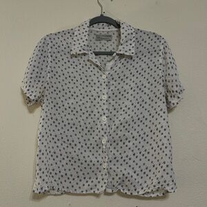 Urban Outfitters Black Star Patterned Shirt